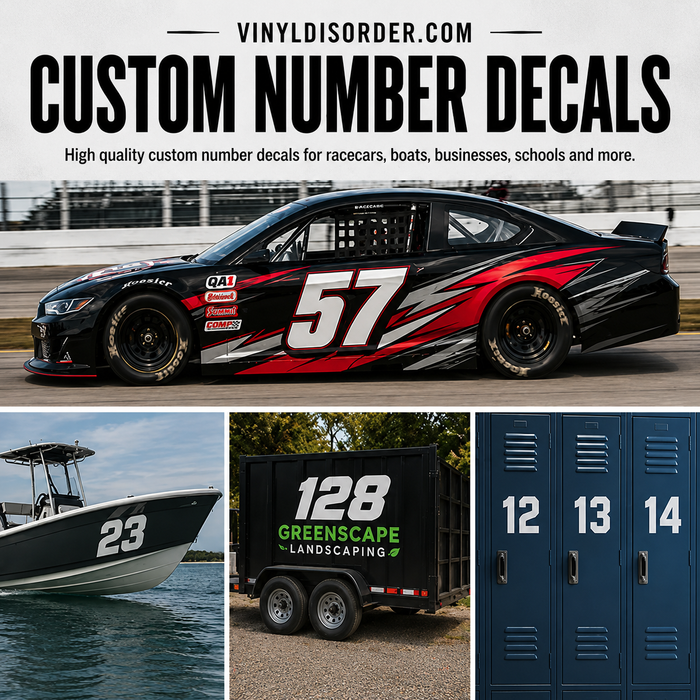 Custom Number Decals