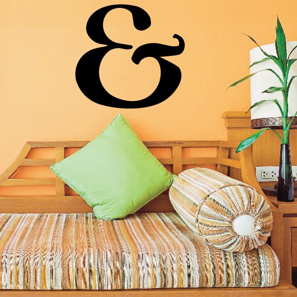 Image of And Symbol Wall Decal - Vinyl Decal - Car Decal - Business Sign - MC43
