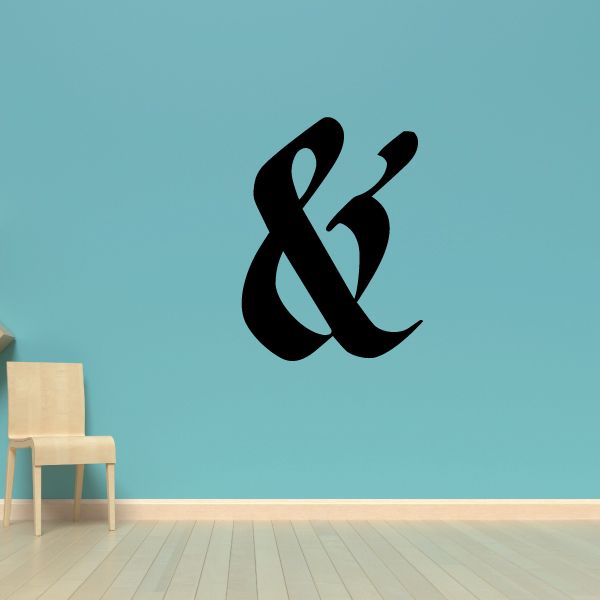Image of And Symbol Wall Decal - Vinyl Decal - Car Decal - Business Sign - MC46