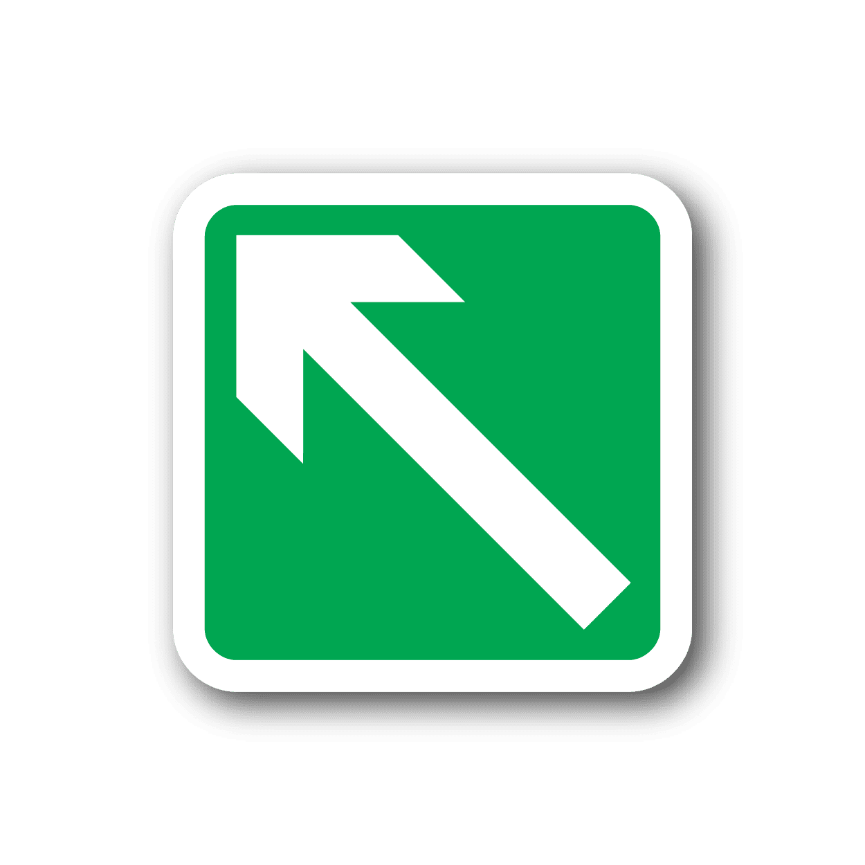 Image of Arrow Up and to the Right Sticker