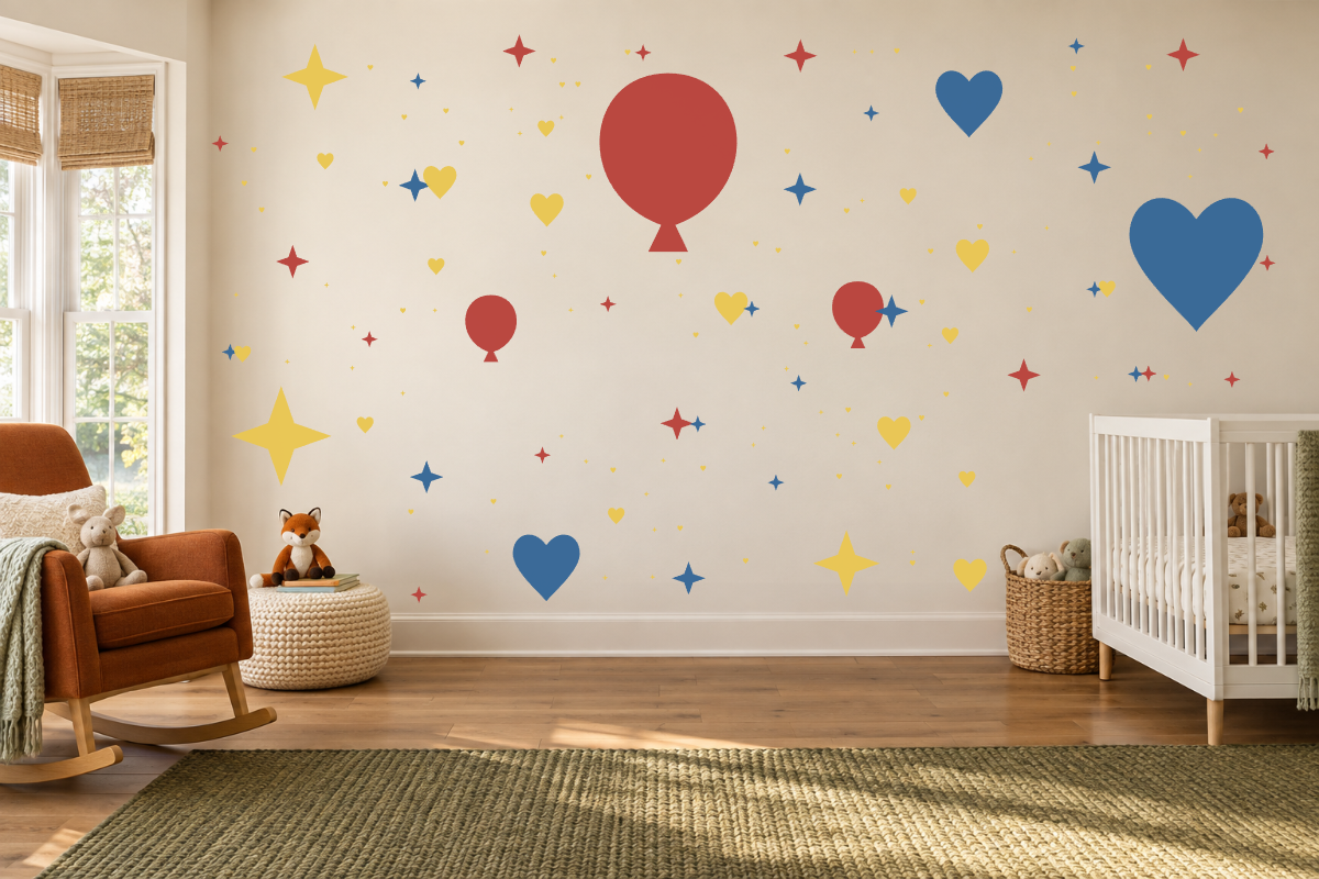 Balloon Wishes Wall Decal Kit