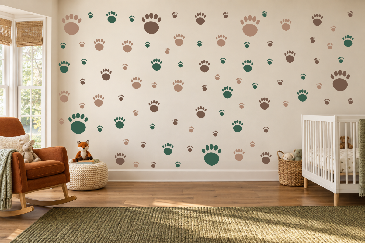 Bear Paw Expedition Wall Decal Kit