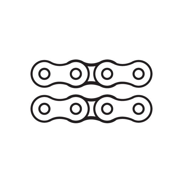 Image of Bicycle Link Chain Decal