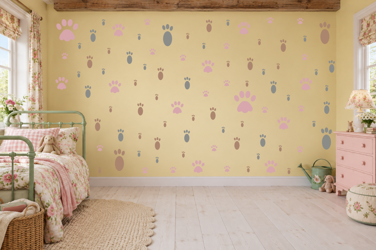 Bunny Hop Tracks Wall Decal Kit