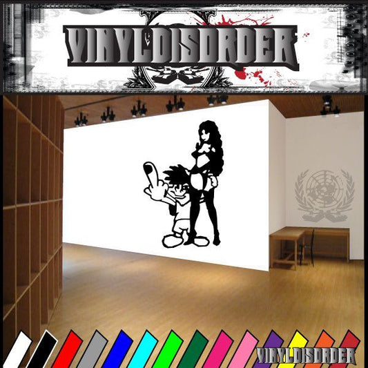 Cheeky Calvin and hobbes Cartoon Cartoons Sticker Vinyl Decal Car Window Stickers