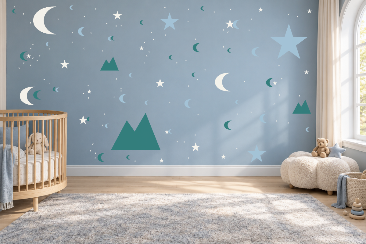 Camp Under Stars Wall Decal Kit