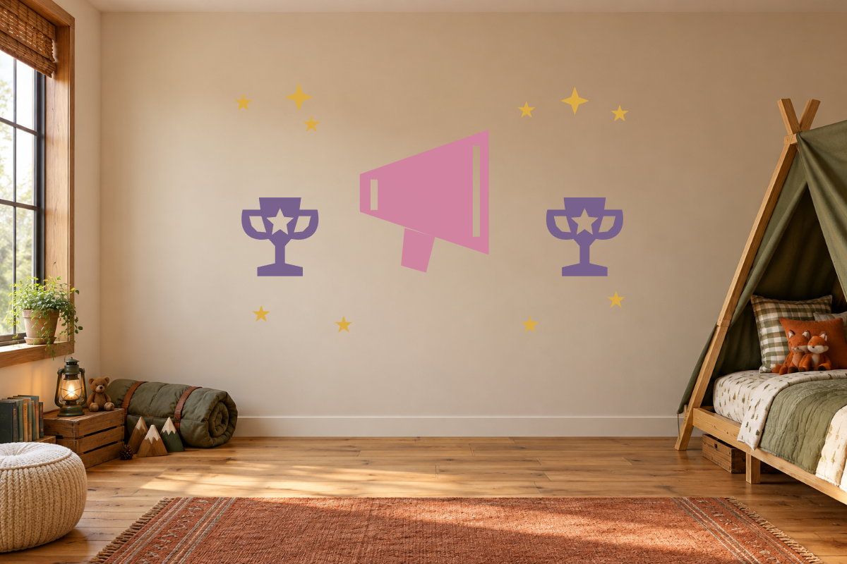 Cheer Loud Dream Big Wall Decal Kit