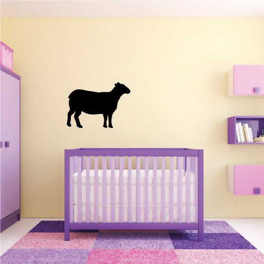 Black sheep silhouette wall decal