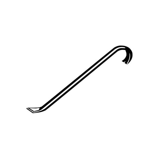 Black crowbar vinyl decal sticker
