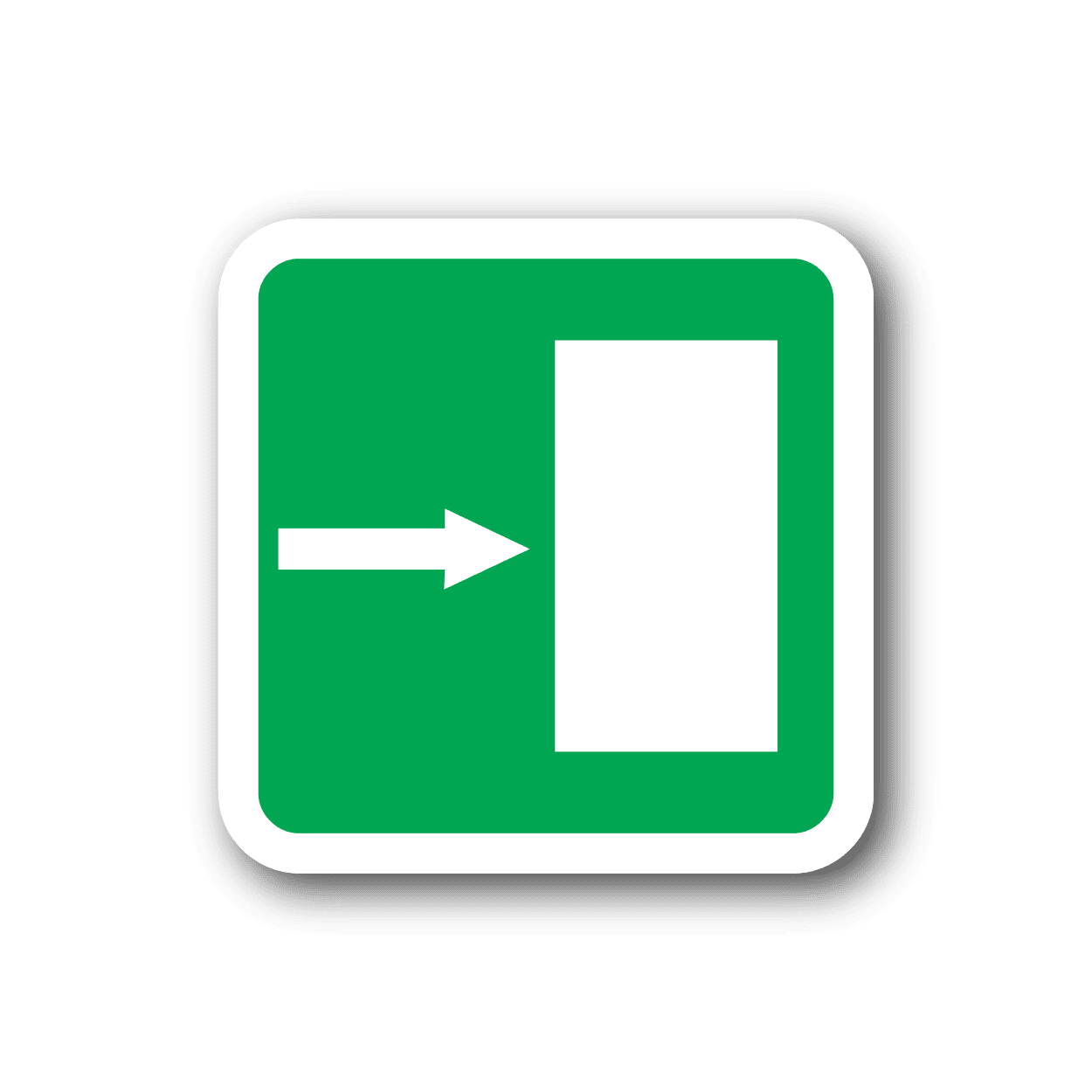 Image of Door to the right Sticker