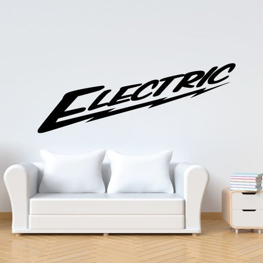 Image of Electric Wall Decal - Vinyl Decal - Car Decal - Business Sign - MC577