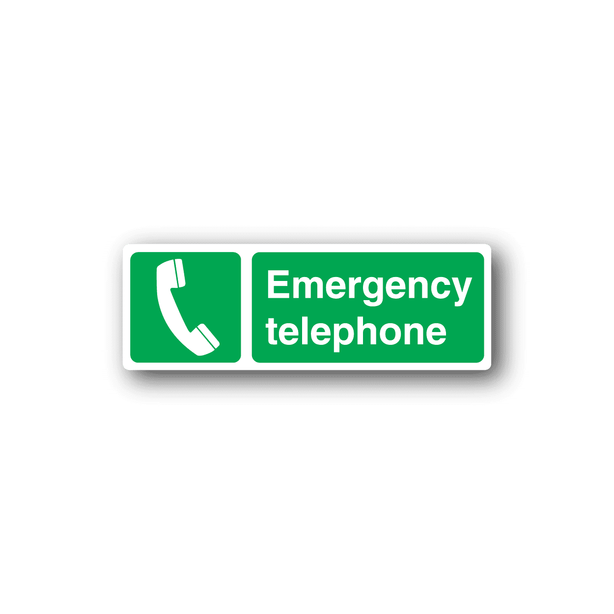 Image of Emergency Telephone Sticker