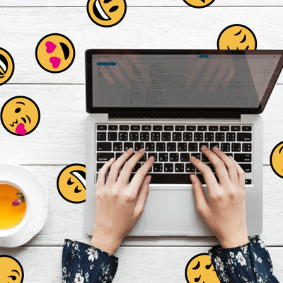 Instructions on applying emoji stickers to surfaces