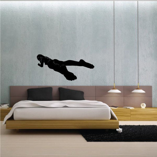 Image of Feet First Woman Silhouette Decal