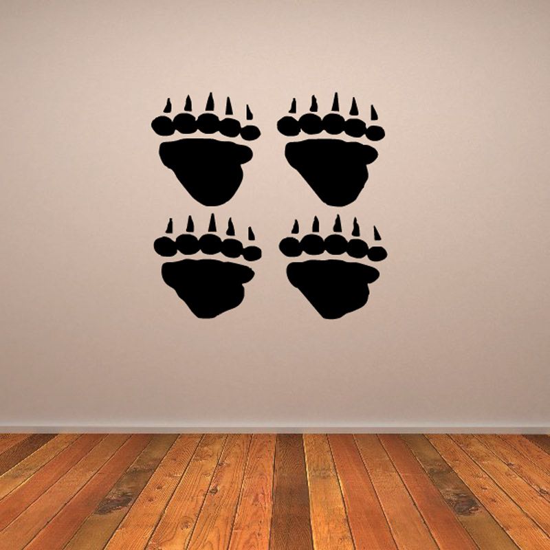 Image of Grizzly Bear Track Decal