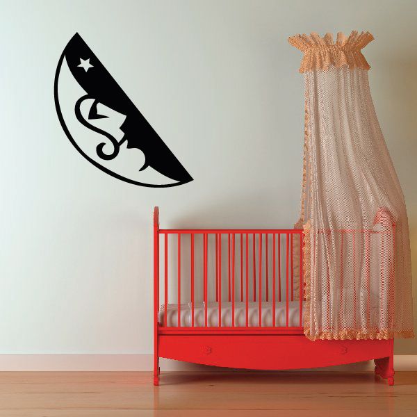 Image of Half Moon and Star Decal