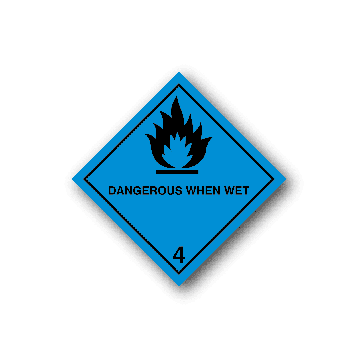 Image of Hazardous Safety Sign Wall Decal - Vinyl Sticker - Car Sticker - Die Cut Sticker - CD002
