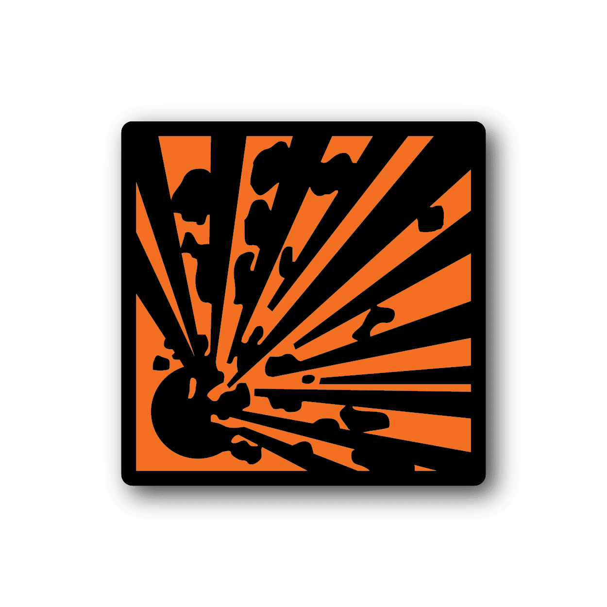 Image of Hazardous Safety Sign Wall Decal - Vinyl Sticker - Car Sticker - Die Cut Sticker - CD012