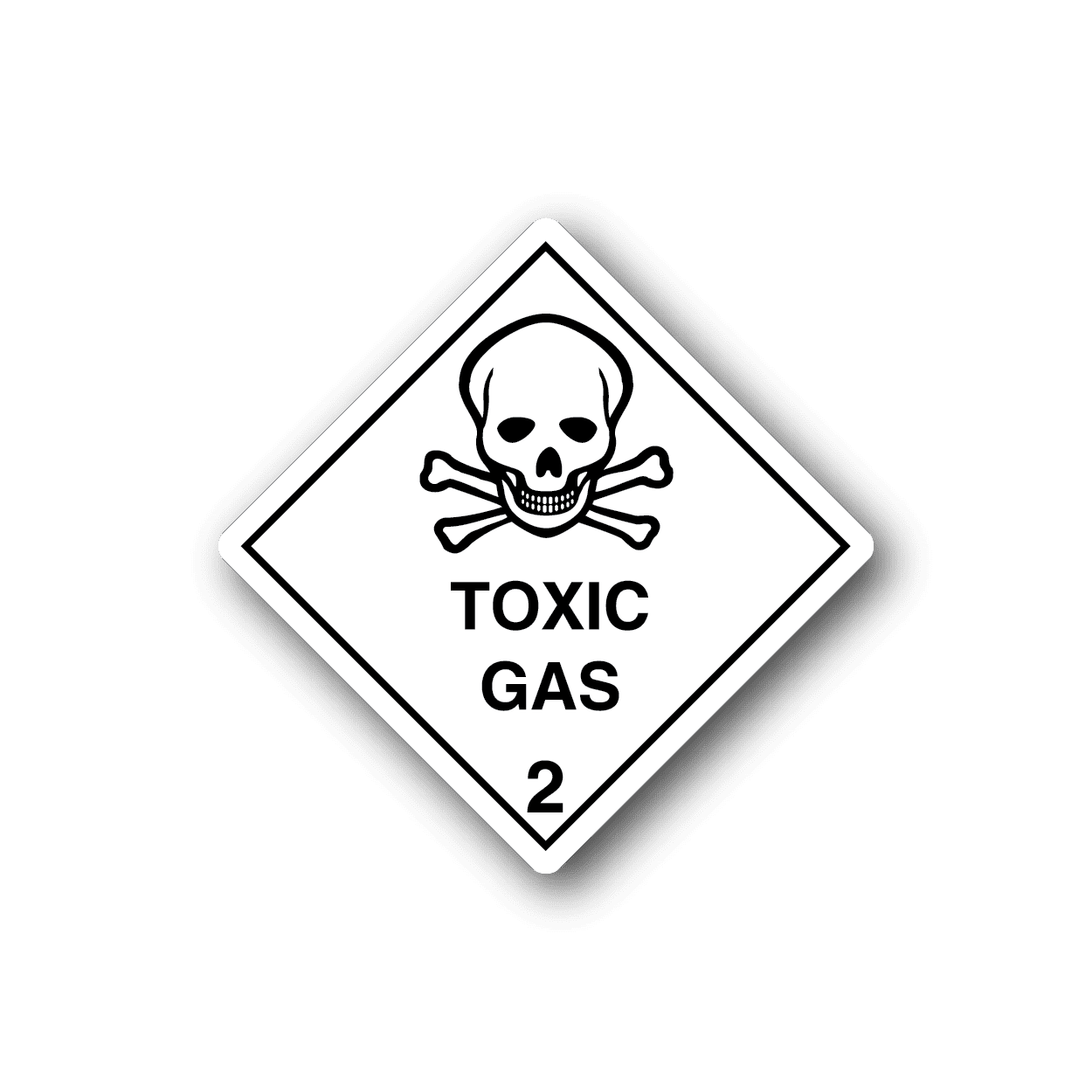 Image of Hazardous Safety Sign Wall Decal - Vinyl Sticker - Car Sticker - Die Cut Sticker - CD033