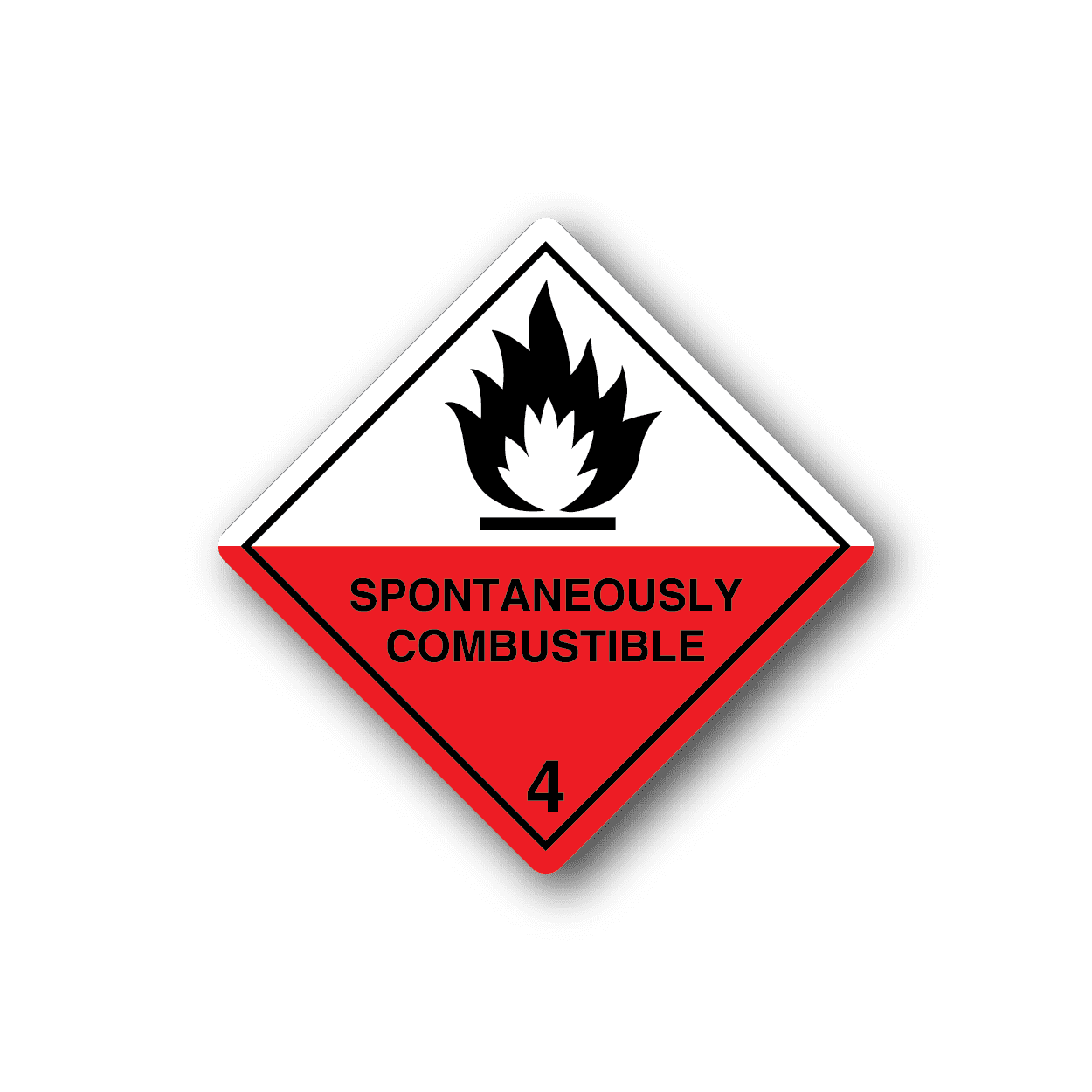 Image of Hazardous Safety Sign Wall Decal - Vinyl Sticker - Car Sticker - Die Cut Sticker - CD038