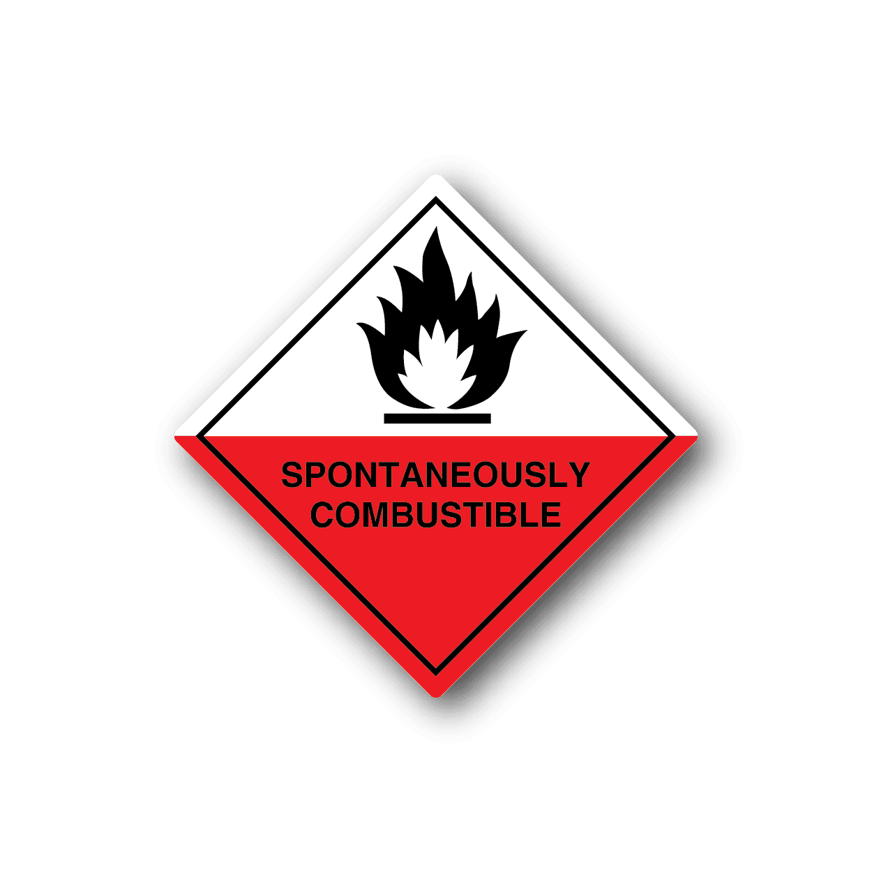 Image of Hazardous Safety Sign Wall Decal - Vinyl Sticker - Car Sticker - Die Cut Sticker - CD039