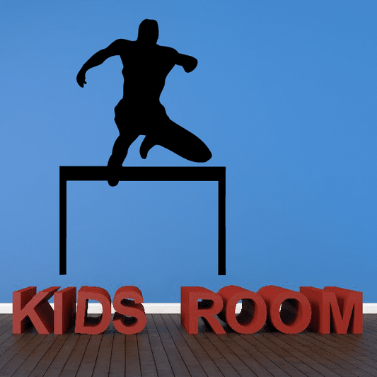 Image of Hurdling Runner Decal
