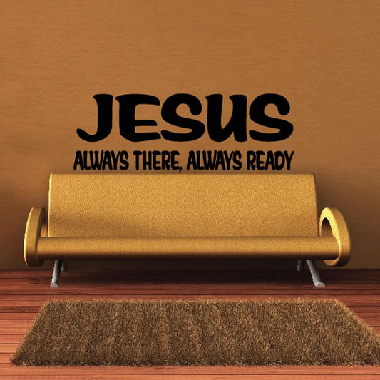Image of Jesus always there always ready Decal