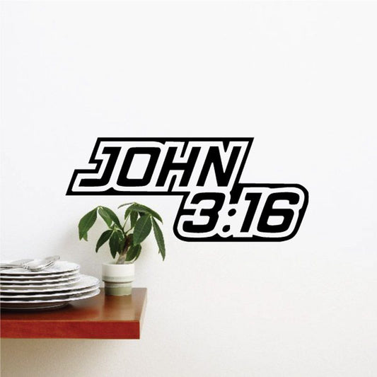 Image of John 3:16 Decal