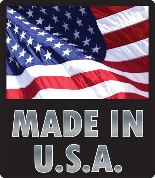 Made in the USA Realistic Flag Sticker, isolated printed sticker artwork