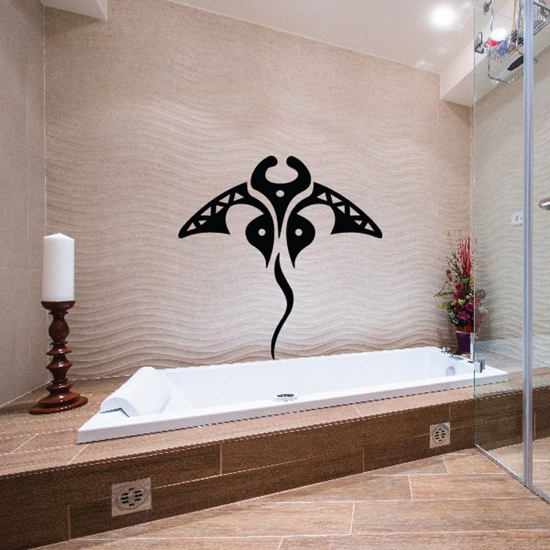 Image of Native Manta Ray Stingray Decal
