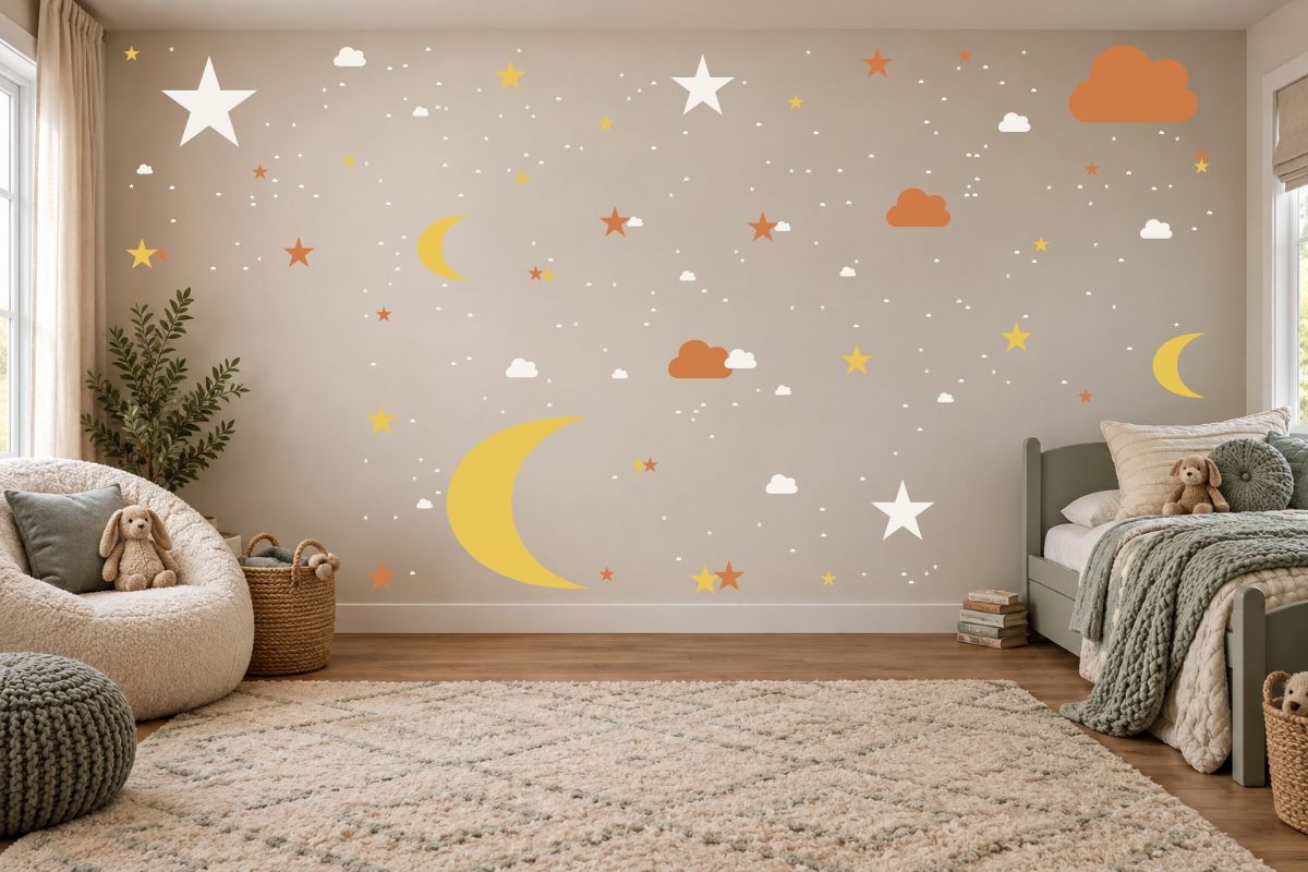 Night Sky Wall Decal Kit