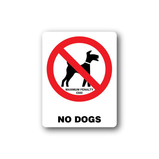 Image of NO Dogs Sign Wall Decal - Vinyl Sticker - Car Sticker - Die Cut Sticker - CD004