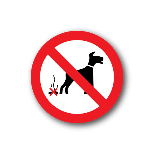 Image of NO Dogs Sign Wall Decal - Vinyl Sticker - Car Sticker - Die Cut Sticker - CD017