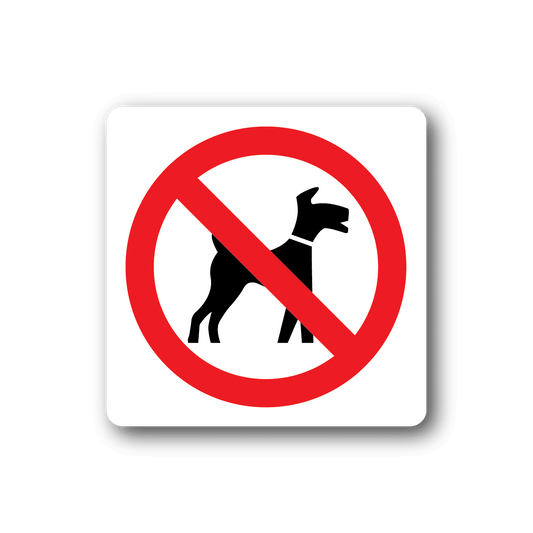 Image of NO Dogs Sign Wall Decal - Vinyl Sticker - Car Sticker - Die Cut Sticker - CD019