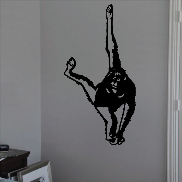 Image of Orangutan Hanging Decal