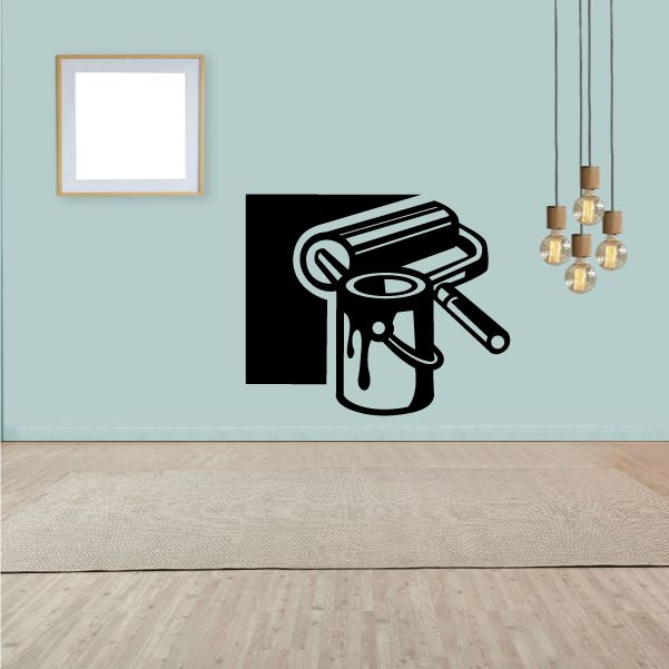Image of Paint Roller and Paint Decal