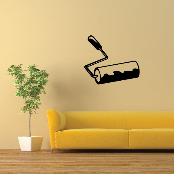 Image of Paint Roller with paint Decal