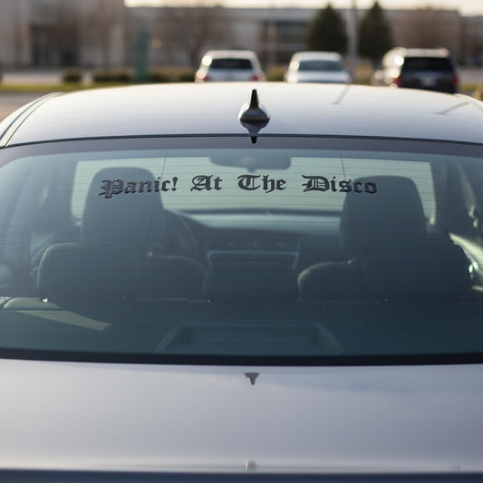 Image of Panic At The Disco Old English Decal