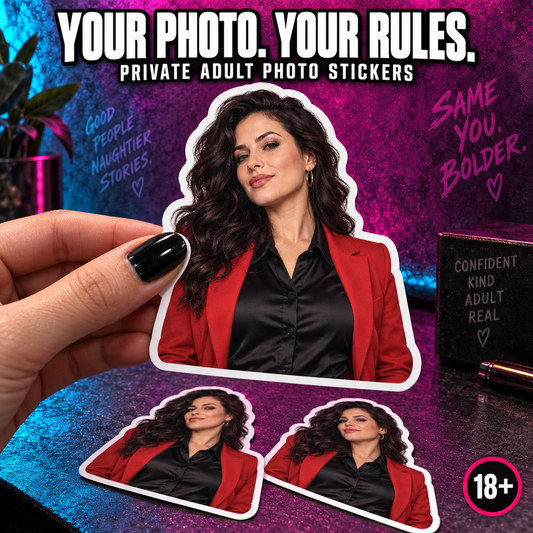 Private Adult Photo Stickers — example custom photo stickers