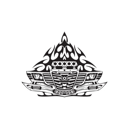 Image of Racing Graphic Wall Decal - Vinyl Decal - Car Decal - DC 23010