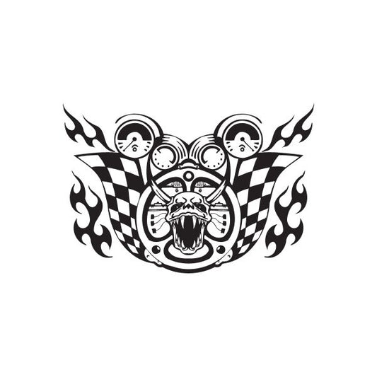 Image of Racing Graphic Wall Decal - Vinyl Decal - Car Decal - DC 23012