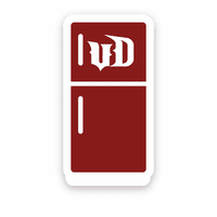 A set of colorful refrigerator magnets on a fridge door