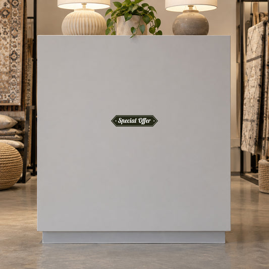 Square retail discount sign sticker with Special Offer label