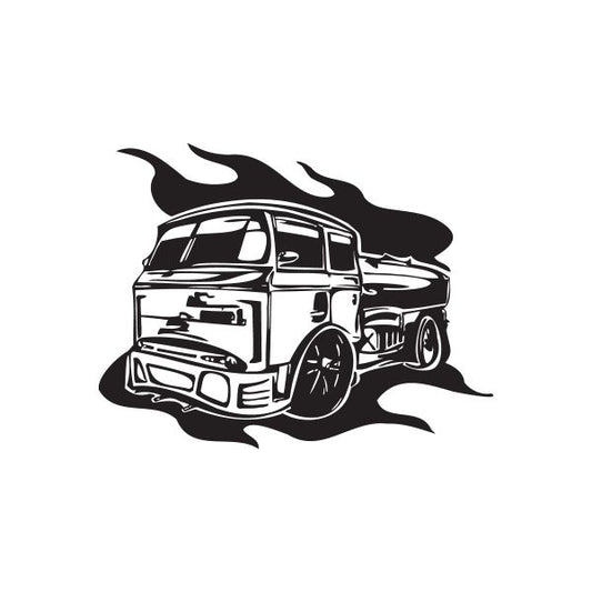 Image of Semi Truck Wall Decal - Vinyl Decal - Car Decal - DC 025