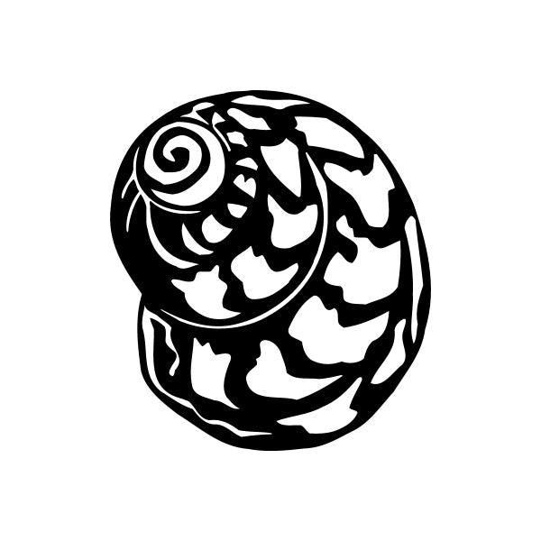 Circular astronaut helmet vinyl decal, black and white