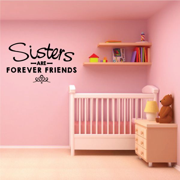 Image of Sisters Are Friends Forever Wall Decal