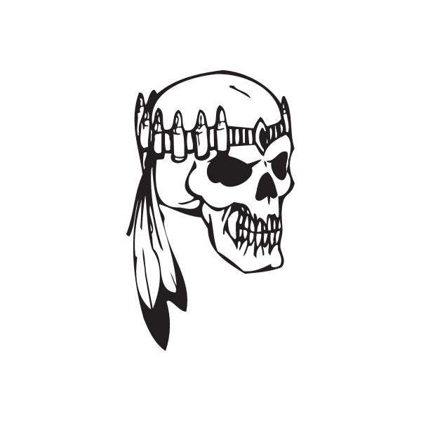 Image of Skull Wall Decal - Vinyl Decal - Car Decal - DC 8026