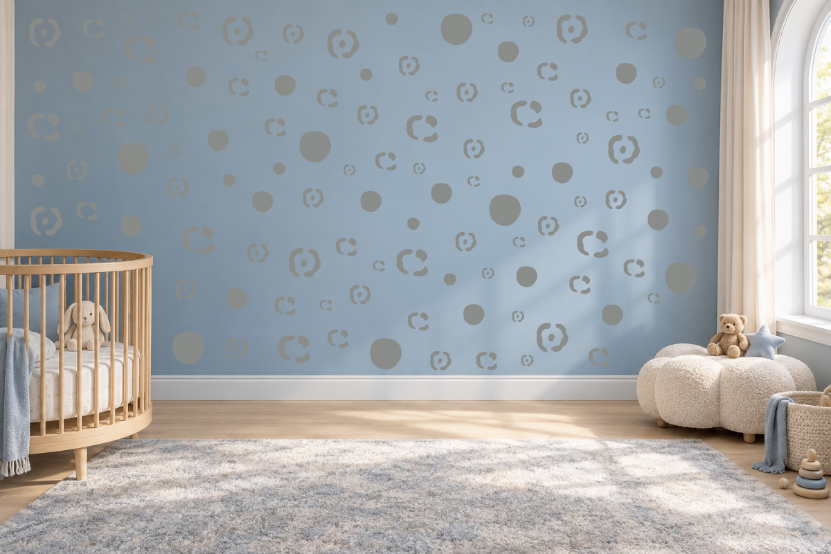 Snow Leopard Spots Wall Decal Kit