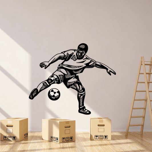 Image of Soccer Wall Decal - Vinyl Decal - Car Decal - CDS018