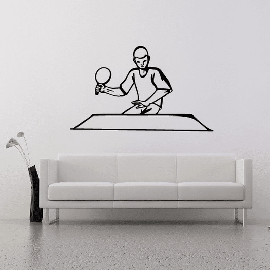 Image of Tennis Wall Decal - Vinyl Decal - Car Decal - CDS021